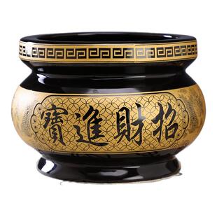 陶瓷香炉供佛香炉家用室内插香烧香炉供财神香炉小号拜祖先焚香炉