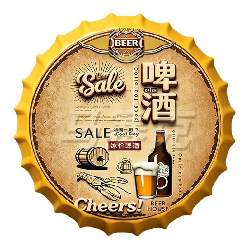 餐厅酒吧烧烤小吃店创意个性装饰壁饰