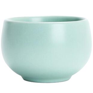 寻汝汝窑茶杯子天青色功夫茶具主人杯陶瓷家用开片单杯高端品茗杯