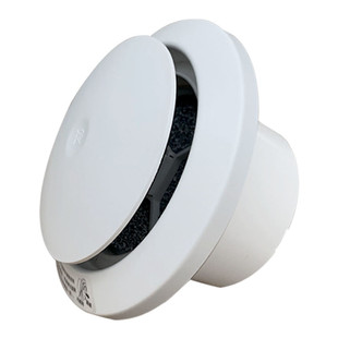 新风系统空调按压式圆形进出风回风口可调节风量带消音降噪过滤网