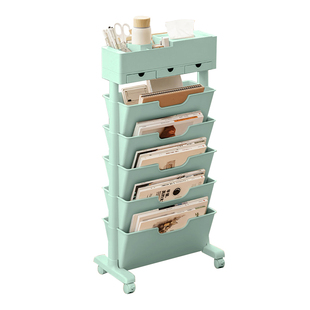 可移动桌边书架学生教室书桌收纳置物架侧边旁学习桌面小书立学校课桌高中生儿童阅读房看书本书籍框整理神器
