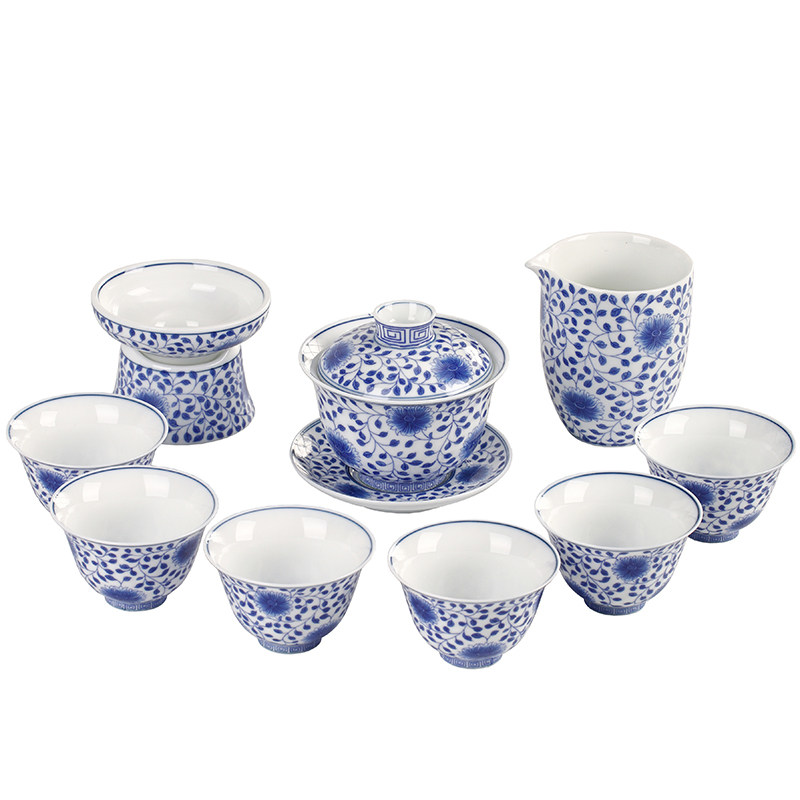 haomingtian青花瓷陶瓷茶具套装