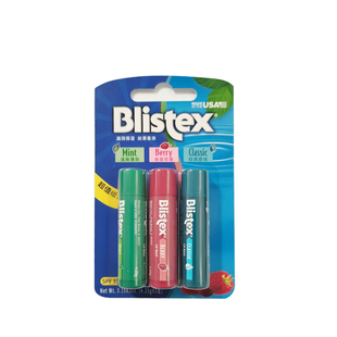 【超值购套装】美国blistex百蕾适保湿润唇膏滋润补水含防晒SPF15