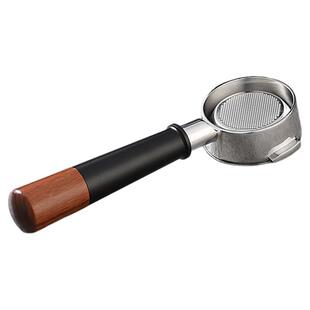 Bincoo咖啡机手柄不锈钢双耳三耳无底萃取手柄51/58mm用意式配件