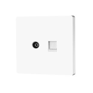 超六类电脑网络插座 电话双网口hdmi光纤网线盒 网插模块86型面板