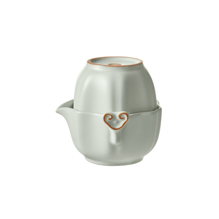 故宫淘宝｜汝瓷如意快客杯便携茶具旅行套装博物馆文创生日礼物