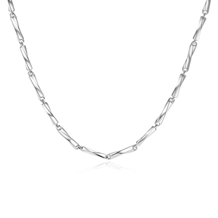 925纯银项链男款莫比乌斯链男士素链配饰新款情人节礼物送男生