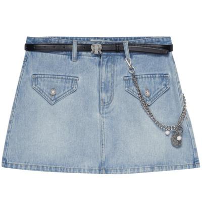 甜酷风辣妹牛仔短裙RE'VAN