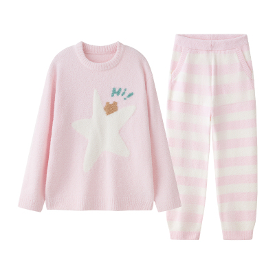 likeuu儿童男女孩亲子家居服套装