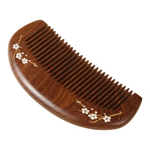 素木会心 金丝檀木梳子小木梳子小巧随身携带家用按摩梳 整木料