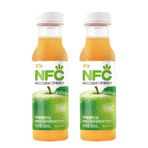 汇源果汁饮品苹果醋饮品280ml*10瓶添加nfc饮料整箱