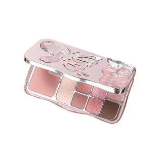 HOLD LIVE雾境蝶影12色综合粉盘蝴蝶眼影粉蓝撞色珠光闪粉腮红盘