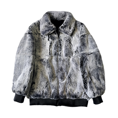 由派头2025新款进口獭兔皮草外套