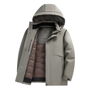 罗蒙男士羽绒服男款冬季休闲加厚新款商务休闲爸爸装保暖冬装外套