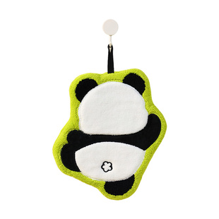 洁丽雅擦手巾厨房挂式吸水速干加厚卡通可爱小毛巾卫生间抹手布