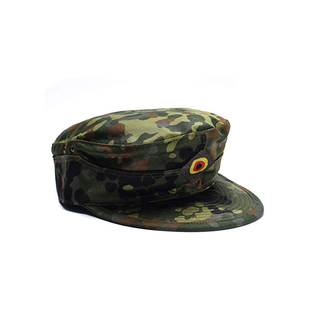 德军原品德国公发军版小兵帽军迷帽丛斑点帽山地战术作训短檐帽子
