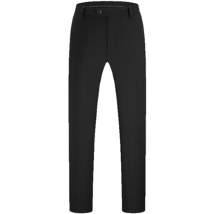 【弹力易打理】雅戈尔男士黑色西裤秋冬官方商务中年宽松直筒长裤