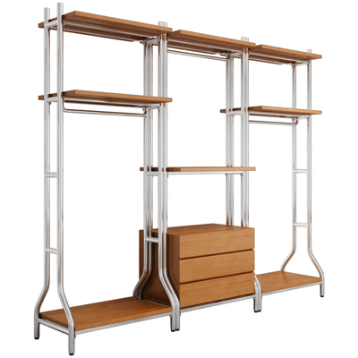 铁裁缝置物架家具实木衣帽间