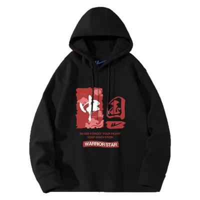 美式高街宽松潮牌男生连帽外套