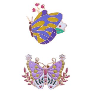 绚彩昆虫飞蛾胸针民间故事梁祝化蝶徽章梁山伯与祝英台蝴蝶胸章