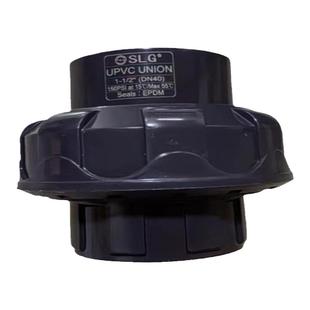 UPVC日标转国标活接深灰色美标转换接头PVC化工配件管件由令油任