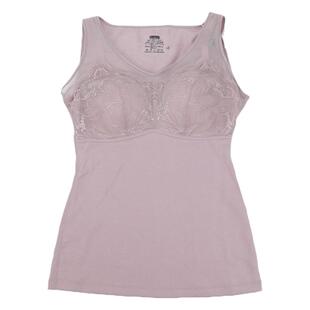 香月明美保暖内衣女内搭背心带胸垫免穿文胸一体发热秋衣冬68889