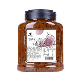盾皇百香果茶酱 百香果饮料原浆水果茶 百香果原浆 果酱1.5kg包邮