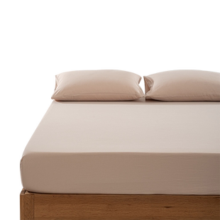 A类母婴级水洗棉60支床笠单件纯棉纯色防滑全棉多巴胺色床罩定制