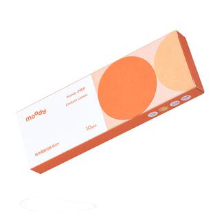 moody透明隐形眼镜小桔片系列高透氧水润硅水凝胶日抛10片装