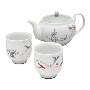 日本制原装进口香兰社日式功夫整套茶具茶杯陶瓷茶壶礼盒礼品套装