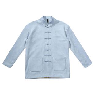 碧海潮生新款众生相之观心原创中国风复古唐装外套