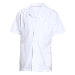 男小褂短袖半身上衣实验室口腔医院养生馆女白大褂牙科医生工作服