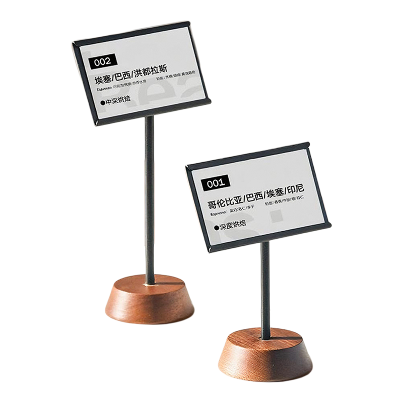实木高档价格牌餐厅自助餐菜名牌
