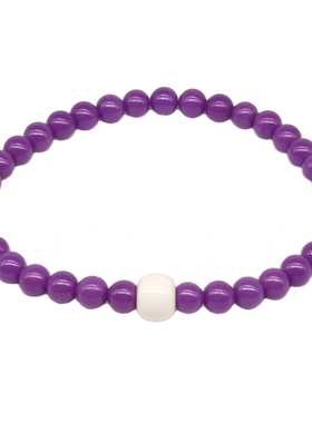 原创文艺清新紫云母单圈手链女