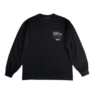 BOPINDA美式复古约翰列侬Imagine长袖T恤男重磅纯棉文艺线条画潮