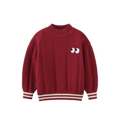 齐齐熊男童毛衣抗静电抗起球全棉