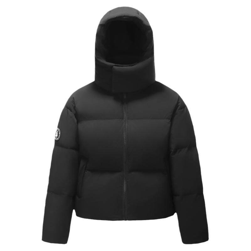 骆驼短款羽绒服连帽防风女款