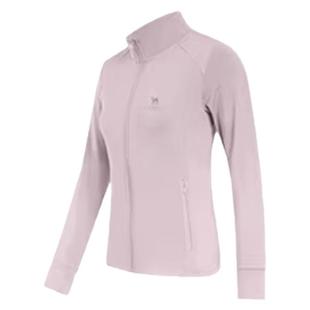 骆驼瑜伽服女秋季薄绒外套修身健身服长袖跑步服开衫运动服上衣服