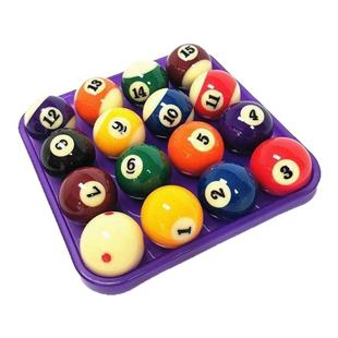 桌球收纳托盘中式黑八台球子装盘盒子中式黑八台球子收纳托美式