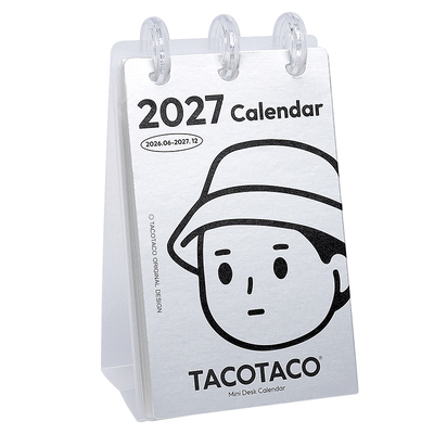 TACOTACO迷你活页可立台历2027年