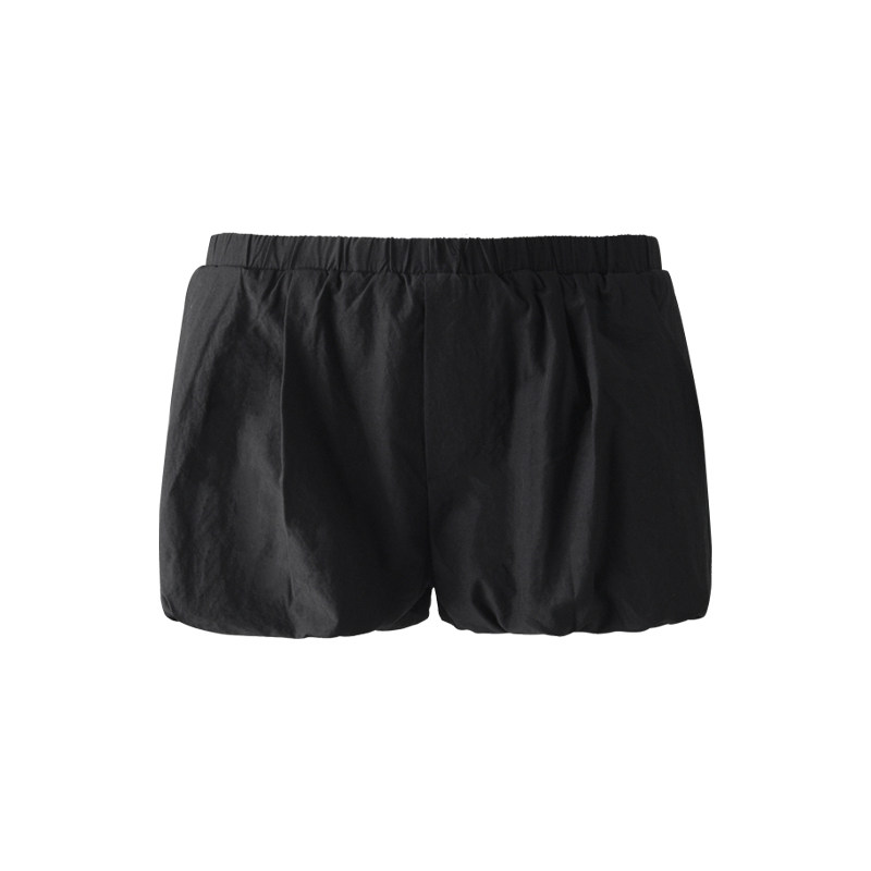 ourhour 原纱抗UA100+防晒花苞短裤裙 黑白轻量化套装春夏