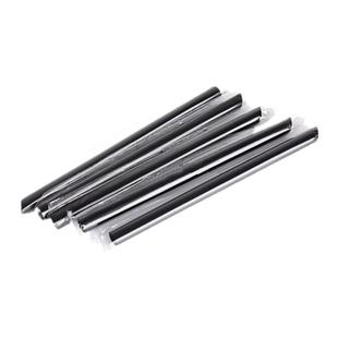 包邮黑色独立纸包装小吸管透明饮料果汁细吸管豆浆吸管100支/包