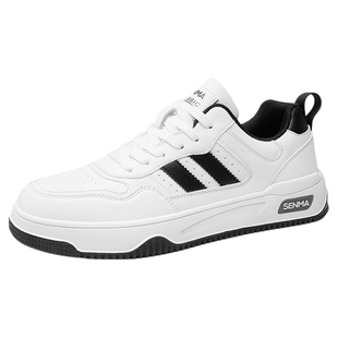 森马男鞋2025新款冬季潮流百搭小白板鞋运动休闲学生厚底增高潮鞋