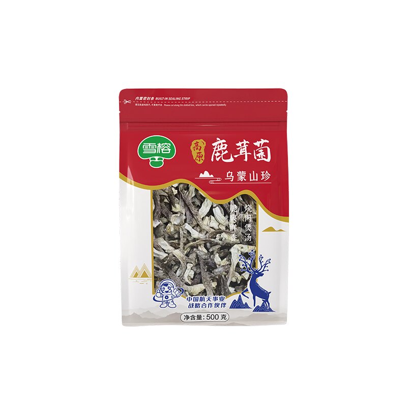 雪榕鹿茸菇干货脆脆菇高原特产