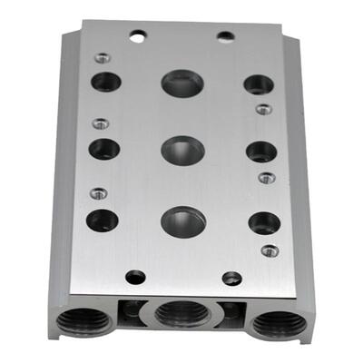 电磁阀底座4V210-08串联汇流板200M系列2F3F4F5F6F7F8F9F10F位联