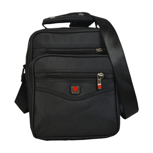 男包通勤高端休闲手提包竖版2025新款单肩斜挎包多层男牛津布背包