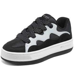 斯凯奇斑斓面包鞋|春季时尚款女鞋巨好看板鞋厚底增高运动休闲鞋