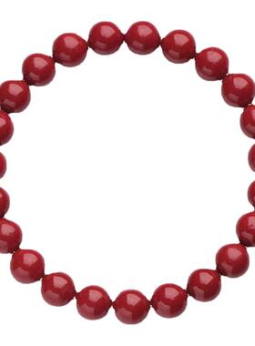 紫金砂单圈手链朱砂素圈手串佛珠念珠男女光珠手饰直播间福利供货