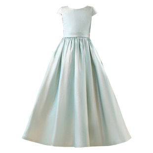 儿童礼服女童长款高档钢琴演出服中大童走秀主持服学生演出公主裙