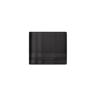 【新款】BURBERRY男士 都市格纹双折钱夹 81277721